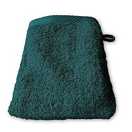 Lanudo® Pure Line Luxury Wash Mitt 600 g/m² 21 x 15 cm 100% Finest Premium Terry Cotton of the Highest Quality Flannel/Washcloth Colour: Petrol