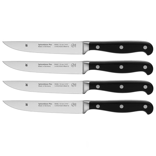 WMF Spitzenklasse Plus Steak Knife Set 4 Pieces 22 cm Made in Germany Knife Forged Performance Cut Blade 12 cm