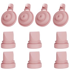 6 válvulas de pico de pato y 4 diafragmas de silicona compatibles con Momcozy M9, reemplaza para piezas de lactancia materna M9 mejoradas Momcozy M9, accesorios de repuesto M9, válvulas de bomba