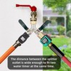 DINGBAI Hose Splitter 2 Way, Brass High Flow Garden Hose