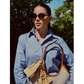 YMRFW Retro Rectangular Sunglasses for Women Narrow Trendy Small 90s Style Square Frame UV Protection Sun Glasses