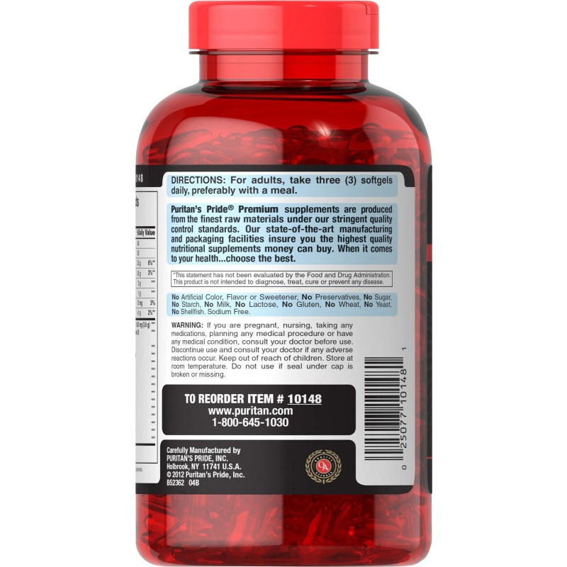 Maximum Strength Triple Omega 3-6-9 Fish, Flax & Borage Oils-240