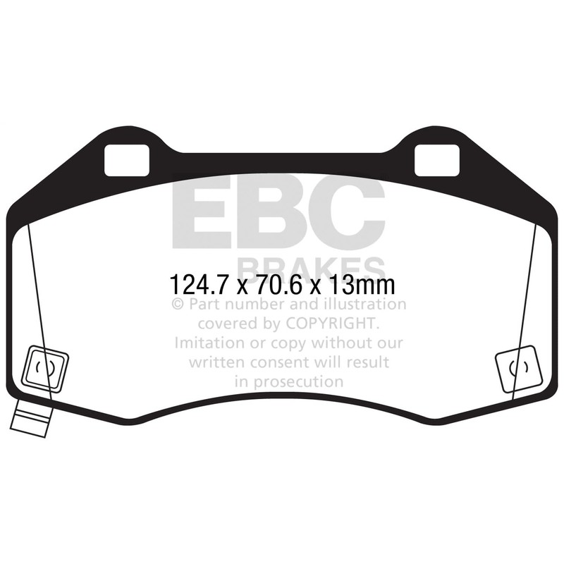 EBC Brakes DP42286R Yellowstuff Performance Brake Pad
