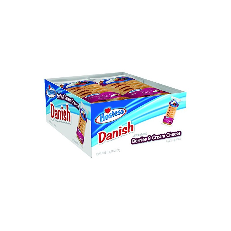 Hostess Danish, Berries & Cream Cheese, 5 Ounce (Pack of