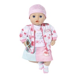 Baby Annabell Deluxe Spring Outfit 43cm - For Dolls - Easy for Small Hands, Creative Play Promotes Empathy & Social Skills, For Toddlers 3 Years & Up - Includes Jacket, Shirt, Skirt & More, Red