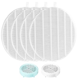 4pcs Nail Dust Collector Replacement Filter, Reusable Cotton Fly Ash Collector Filter Nail Duster Accessories Compatible with MelodySusie, for Absorbing 99% of Dust and Fly Ash
