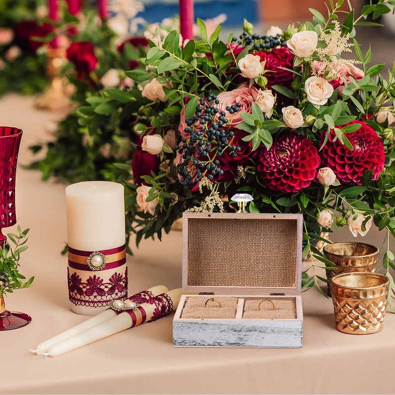 Wedding Ring Bearer Box and Then Two Become One Mr.