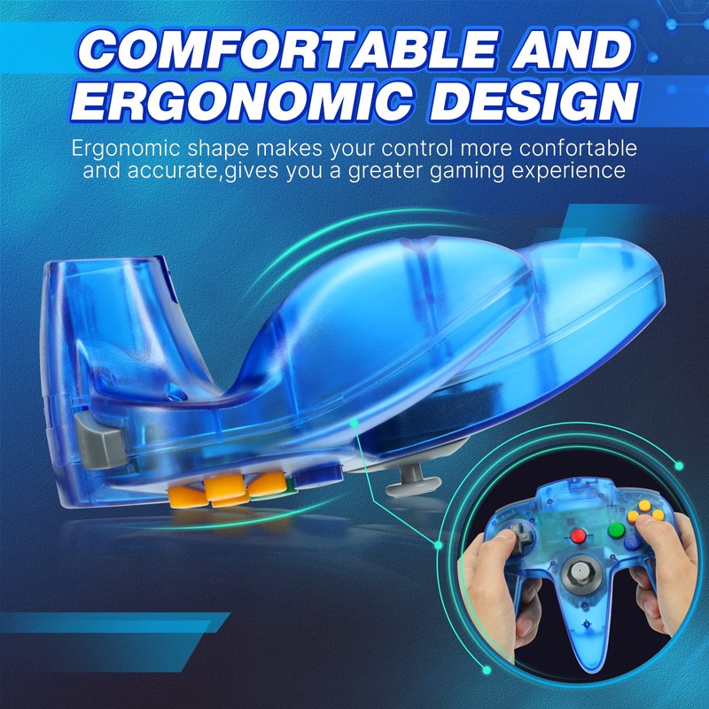 Wired USB N64 Controller, FISUPER Classic Video Game Controller USB