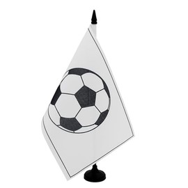 AZ FLAG - Football Table Flag 21 x 14 cm - Small Football Flag for Office 100% Polyester with 25 cm Pole and Black Plastic Base