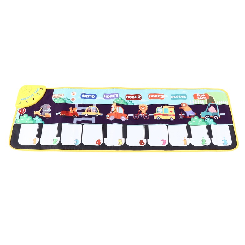 Children Musical Mat Animal Pattern Musical Keyboard Mat Early Learning
