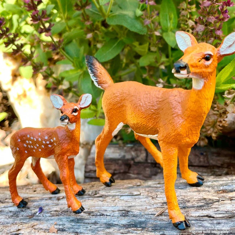Safari Ltd. Whitetail Doe Figurine - Lifelike 4.3" Model Figure