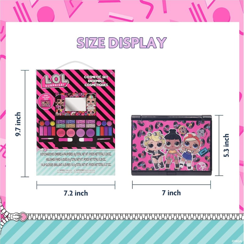 L.O.L. Surprise! Set de Maquillaje Gloss, Brillo para Ojos, Rubor