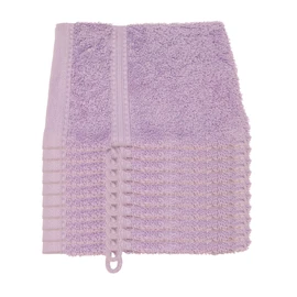 Julie Julsen® Organic Wash Mitt Set, 10 Wash Mitts Available in 32 Colours, Soft and Absorbent Lavender 15 x 21 cm
