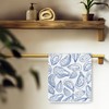 Trenstise Blue Coastal Oyster Kitchen Towels, Beach Bathroom Decor, Retro