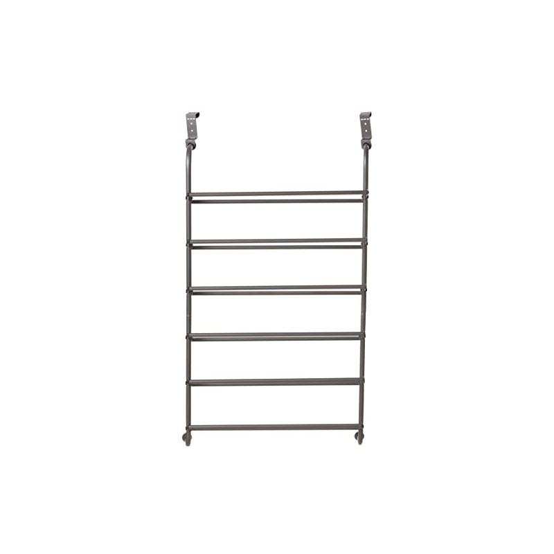 Whitmor 6905-6019 6 Shelf Over The Door Gunmetal Gray Shoe