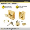 Sterling NLB201 Narrow Deadlocking Brass Plated Nightlatch
