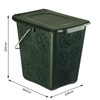 Rotho Greenline compost bin 7 l, plastic (PP), green, 7