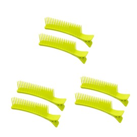 Mikinona 6pcs Large Hair Clips Multi-function Hairdressing Clips for Cutting Dyeing and Layering Sectioning for Home