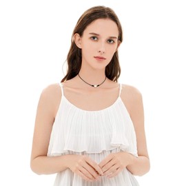 LYLYMIMI 4PC Shell Necklace for Women Natural Pearl Choker Necklace Adjustable Seashell Necklace Cowrie Shell Bracelet Beach Boho Jewelry Set for Vsco Girls