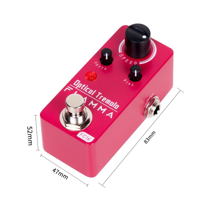 FLAMMA FC16 Optical Tremolo Guitar Effects Pedal Mini Portable True