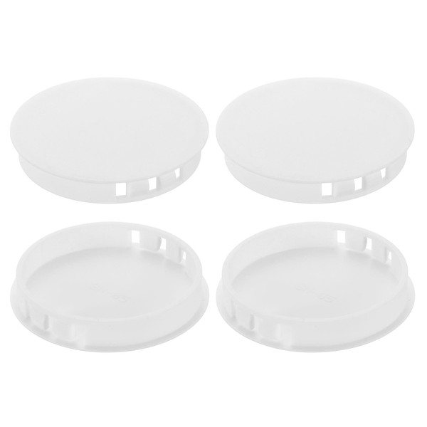 uxcell 4Pcs Plastic Hole Plugs, 65mm(2-9/16") Flush Type Panel Plugs,