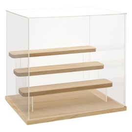 Acrylic Display Case for Collectibles, 4 Tier Figure Display Box with Door