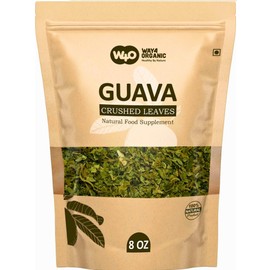 Guava Leaf Tea (Dried Crushed Leaves, Not Powder) 8 Oz, Hair Re-Growth, Skin & Nails, No Preservatives, 100% Pure Guava Leaves (1 Pack(8 Oz))