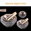 Agate Mortar and Pestles Set Natural Agate Grinder for Lab