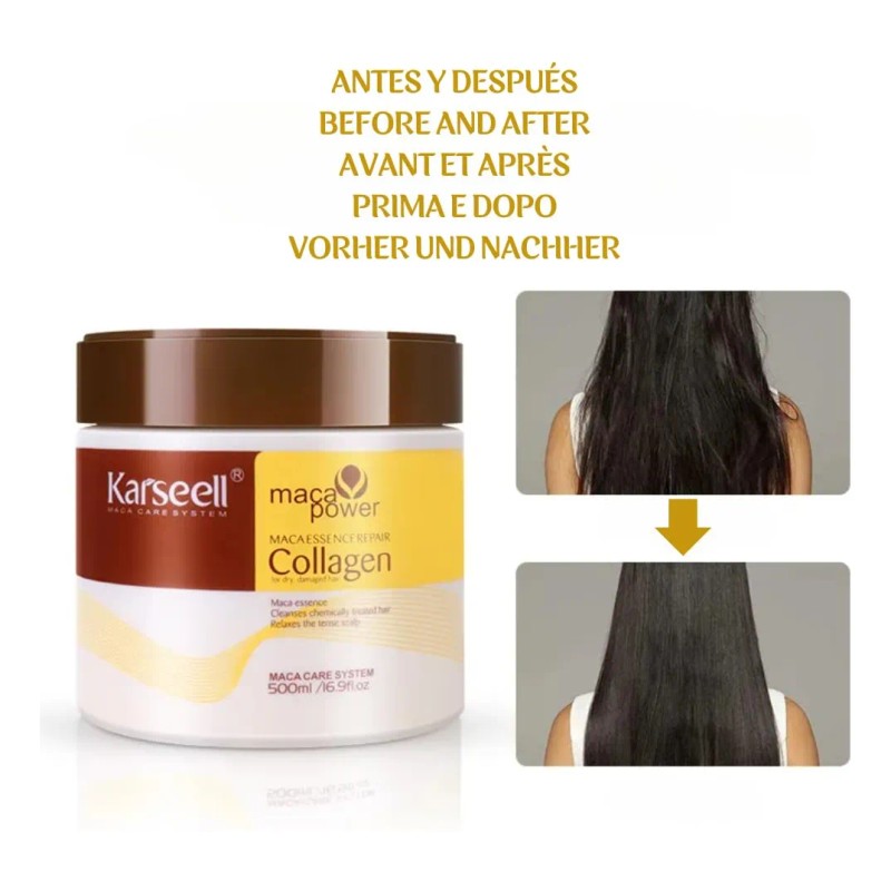 Tratamiento Capilar Karseell Collagen Deep Repair Con Aceite