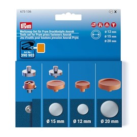 Prym 673136 Tool Set for Prym Press Studs Anorak 12, 15 and 20 mm