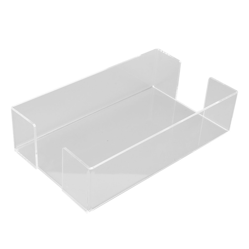 Napkin Tray Storage Holder Transparent Acrylic Modern 9.5x5.5x2.5in Large Capacity