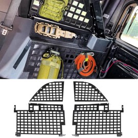 Rear Window Molle Panel Fit for Ford Bronco (Hard Top) 4 Door 2021 2022 2023 2024 2025 Interior Shelf Modular Storage Panel System Side Window Cargo Organizer Storage Panel