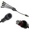 NBWDY Waterproof 1-4 Y Extension Cable Wire Cord Set for