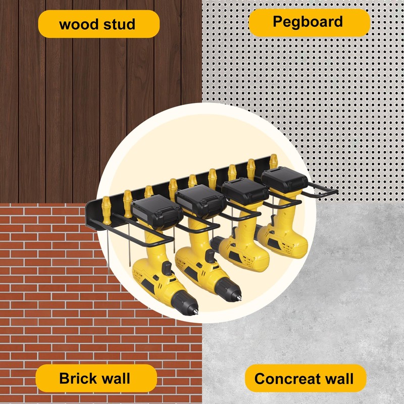 oviitech Power Tool Organizer Wall Mount，Power Tool Storage Rack for