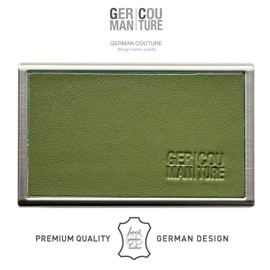 GC Edelstahl Stick Etui für TEREA o. HEETS Zubehör mit echtem Leder kompatibel mit IQOS ILUMA PRIME Tabaksticks u. LIL Zigarettenetui - Stickbox, military green