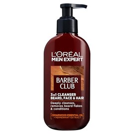 L'Oreal Men Expert Barber Club 3 en 1 - Lavado para barba, cabello y cara, 200 ml