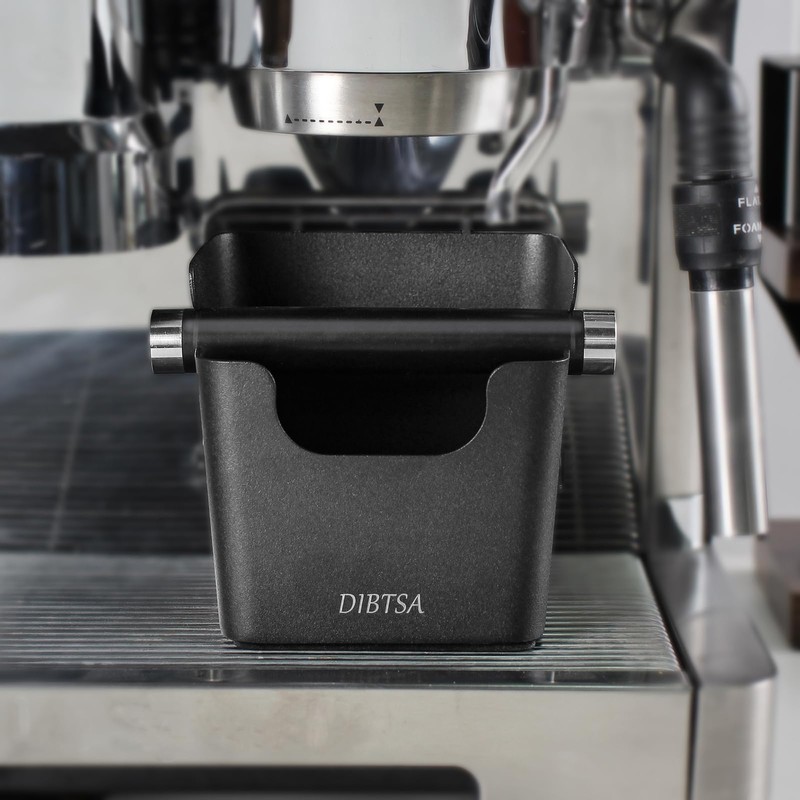 DIBTSA Knock Box Espresso, Stainless Steel Knock Box for Coffee