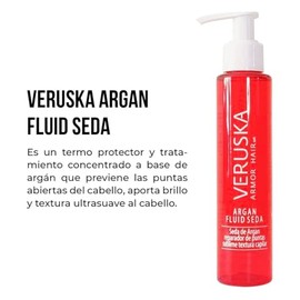 Seda de Argán Sérum Capilar Verusk 125ml by Gaero Shop | Protector Térmico Anti-Frizz | Tratamiento de Hidratación Profunda, Brillo Extremo y Control 