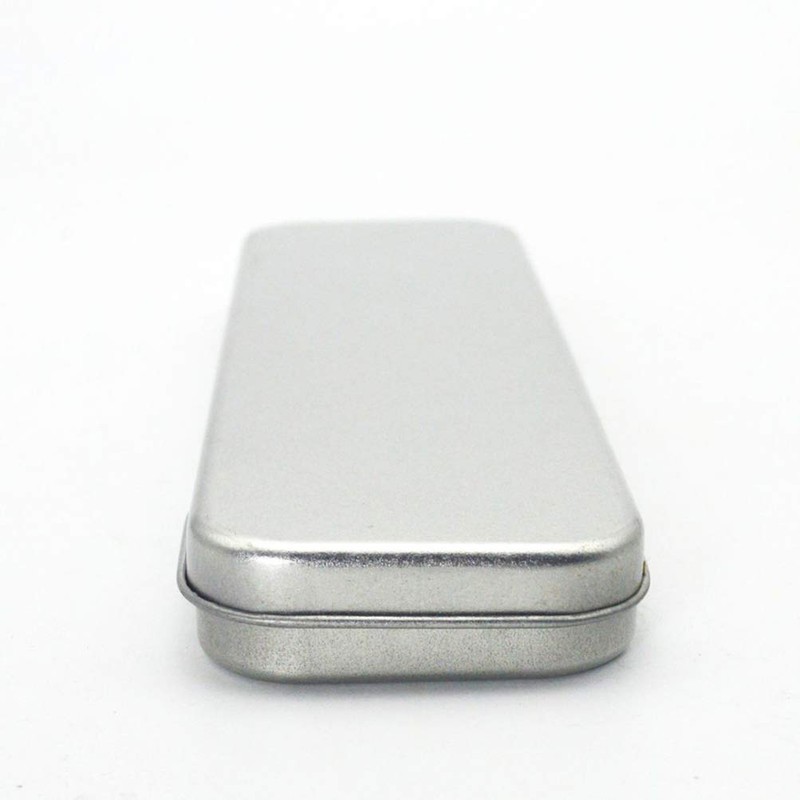 NUOBESTY Metal Pen Pencil Case Stationery Box Empty Foldable Tin