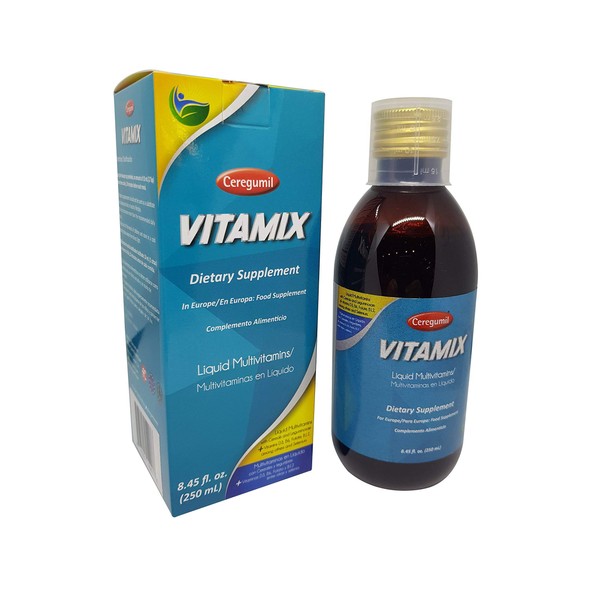 Ceregumil - Vitamix Liquid Multivitamin with Cereals, Honey, Legumes, Vitamins D3, B6, & B12, Folate, and Selenium, Liquid Multivitamin for Men, Women, Kids, Teens, and Seniors, 8.45fl oz