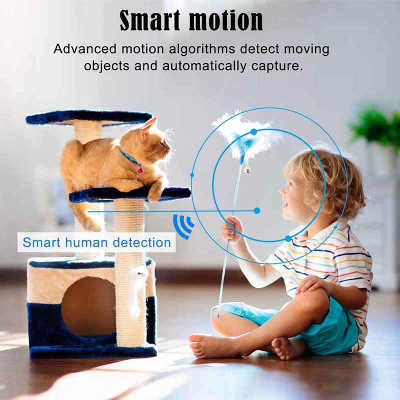 Smart Security Monitor WiFi Connection HD Video Record Baby Camera
