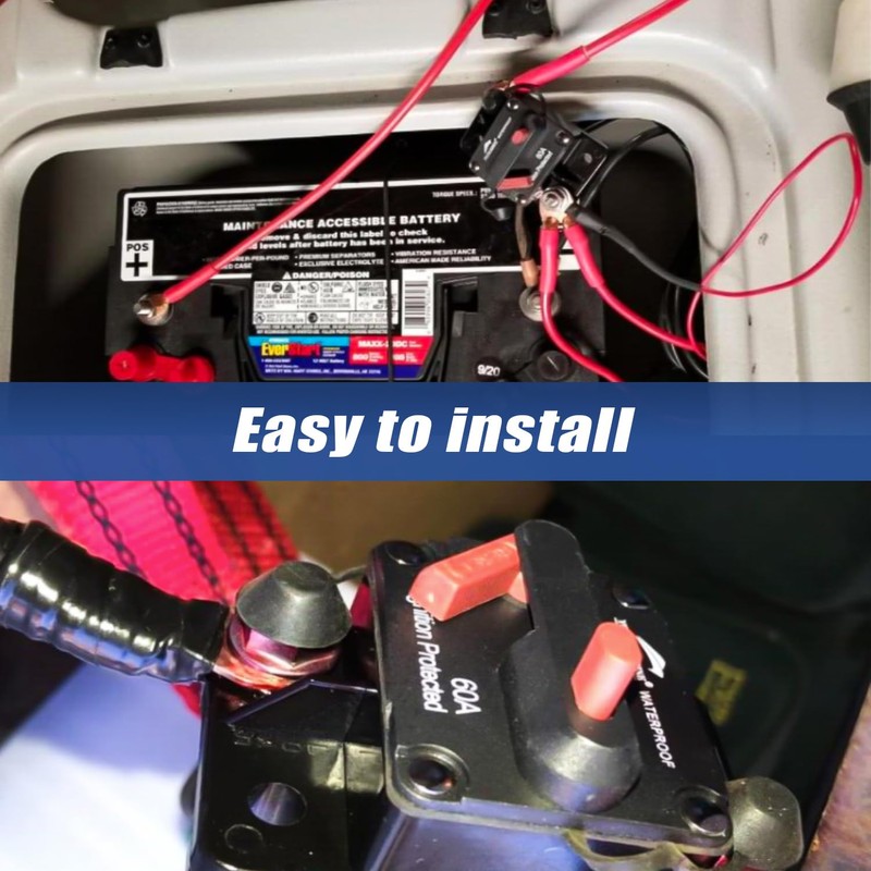 Young Marine Circuit Breaker for Boat Trolling with Manual Reset,Water