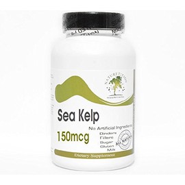 Sea Kelp 150mcg ~ 200 Capsules - No Additives ~ Naturetition Supplements