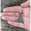 Kiss of Leather Viking Axe Pendant 925 Sterling Silver No.385,