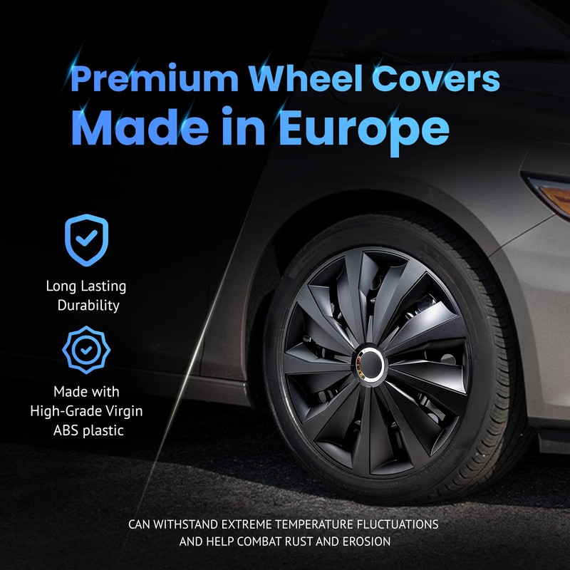 Alpena Action Vehicle Wheel Covers, Premium European-Made Rim Covers with