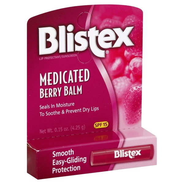 Blistex Medicated Lip Balm, Berry, .15-Ounce Tubes (Pack of 24) (83134)