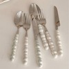 Luxury Pearl Cutlery Set, 304 Stainless Steel Utensils, Fine Polished,