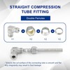 VALVENTO 316 Stainless Steel Compression Tube Fitting 90 Degree Elbow