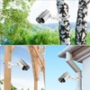 QWORK® Universal Mast-Mount Bracket for Security Cameras with 4 Loops