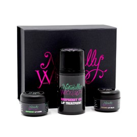 Naturally Wicked® 3 Step Lip Kit - Lip Scrub | Lip Treatment | Lip Balm (Coconut)